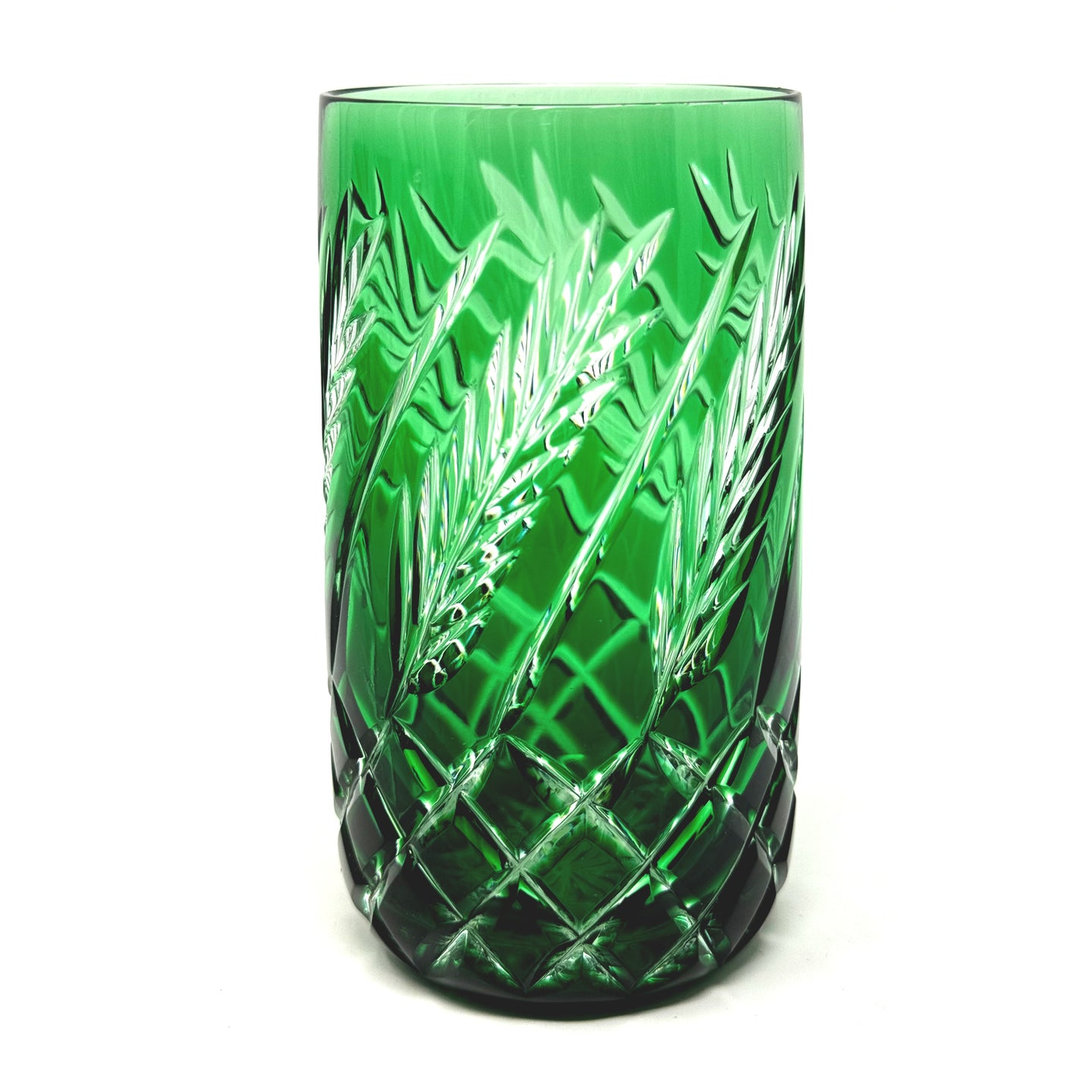 NEW! Green Wheat Stemless Champagne Glass - Pair