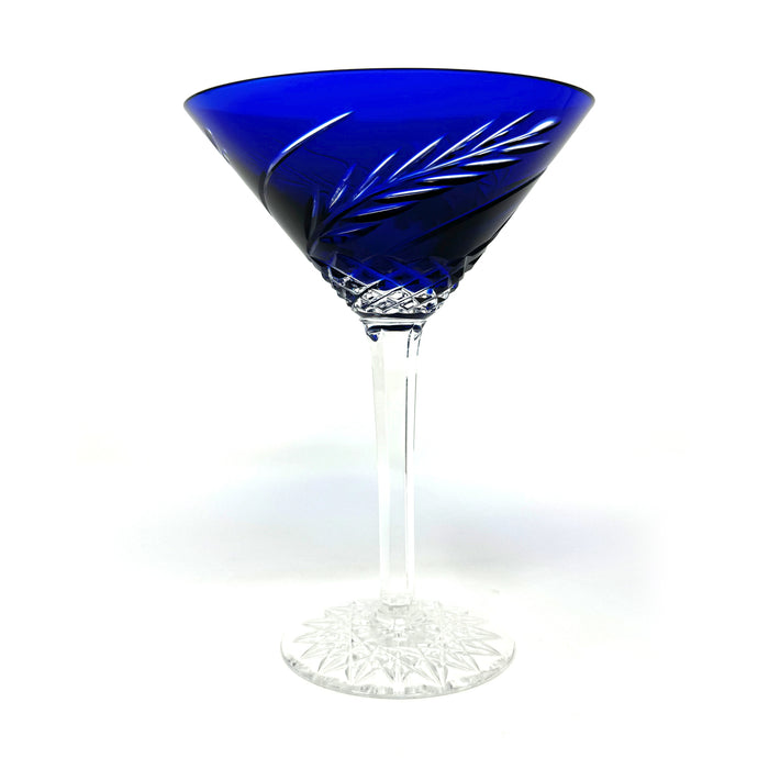 New! Blue Wheat Martini Glass